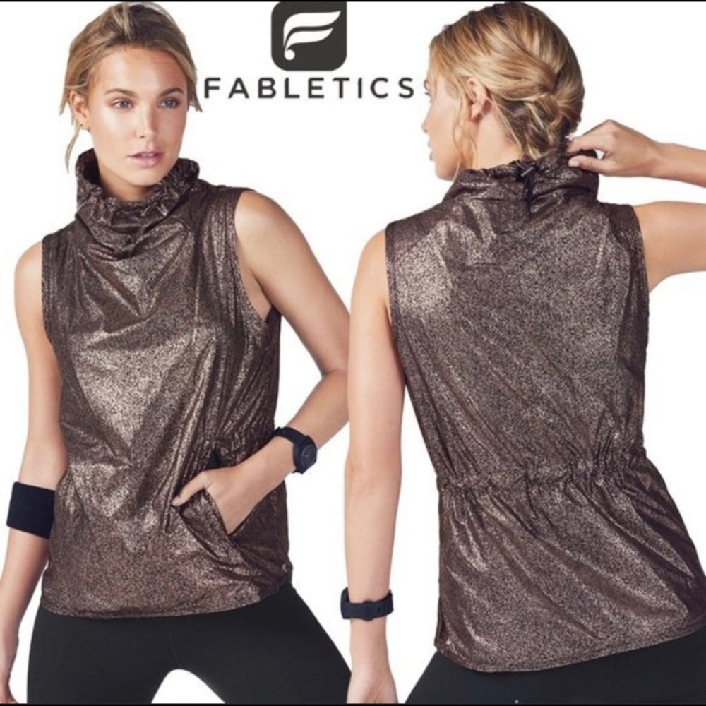 EUC Fabletics Liora metallic vest